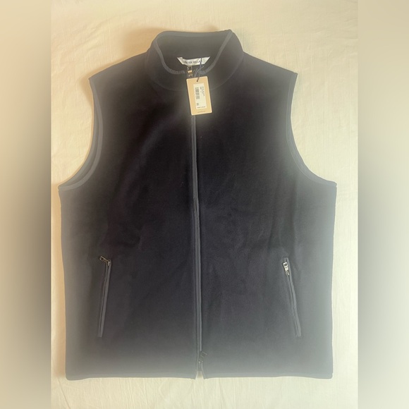 Peter Millar Full Zip Crown Flex Fleece Vest 100% Merino Wool Brand new NWT L - Picture 12 of 16